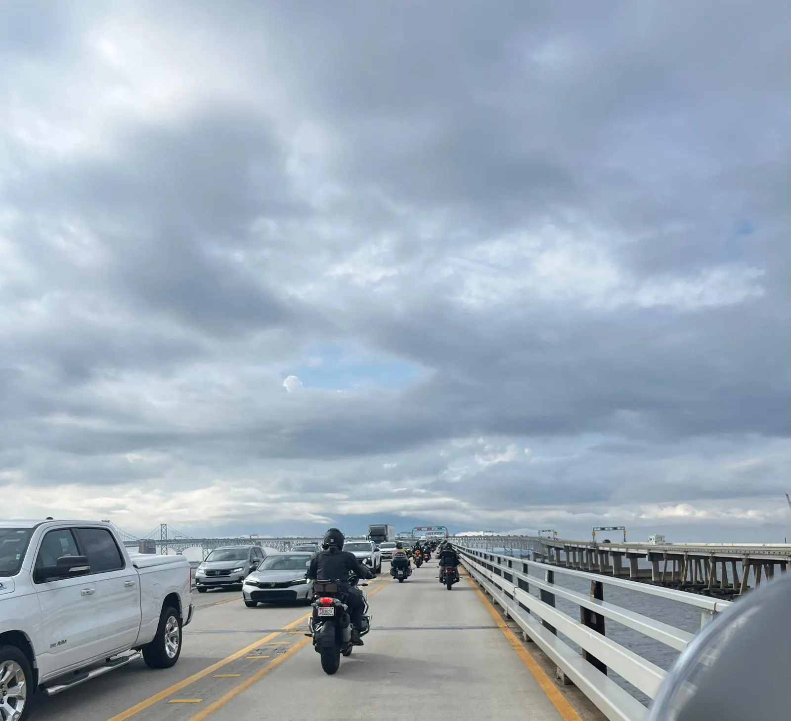 Iron Vanguard riders on a long-distance road trip