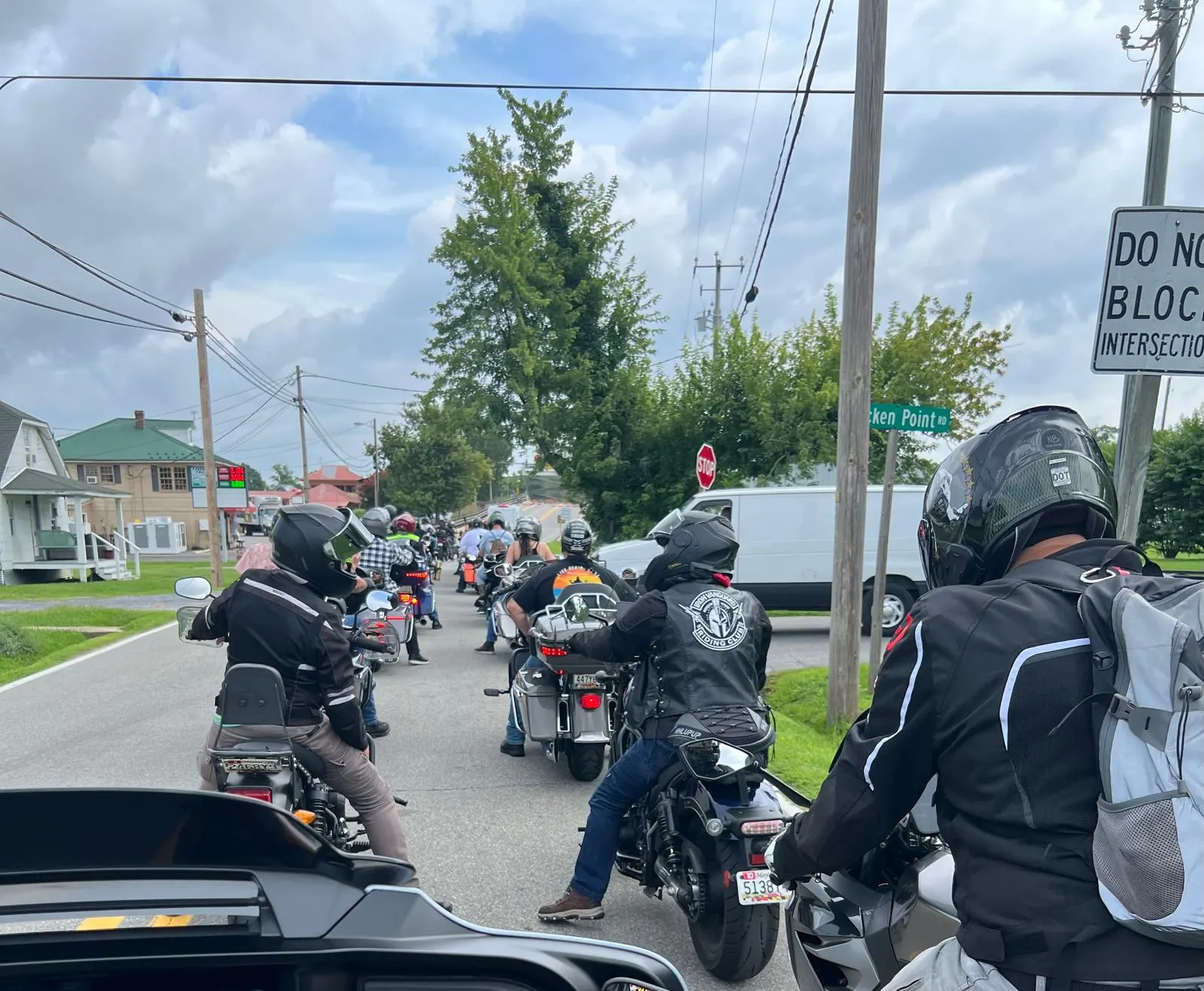 Cruisers on an Iron Vanguard Sunday ride